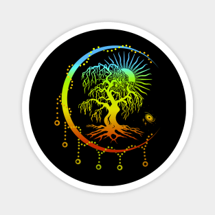 Om Esoteric Art - Tree of Life - Yoga Magnet